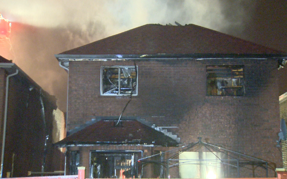 A home in Brampton was destroyed by fire on Nov. 11, 2015.