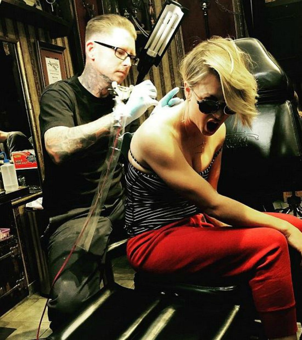 See How Kaley Cuoco Covered Up the Wedding Tattoo She Now Regrets  Glamour