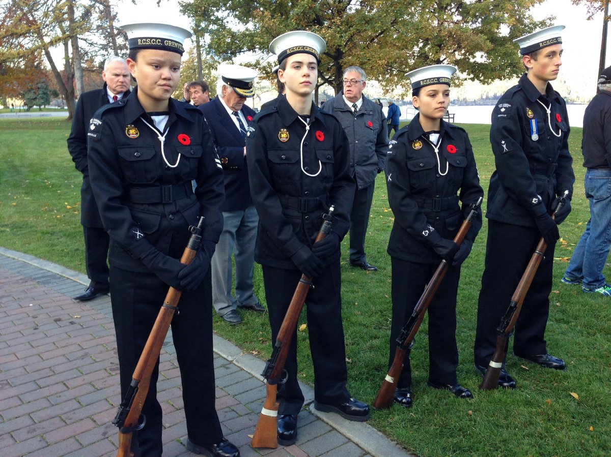 Kelowna Remembrance Day Ceremony at the City Park Cenotaph.