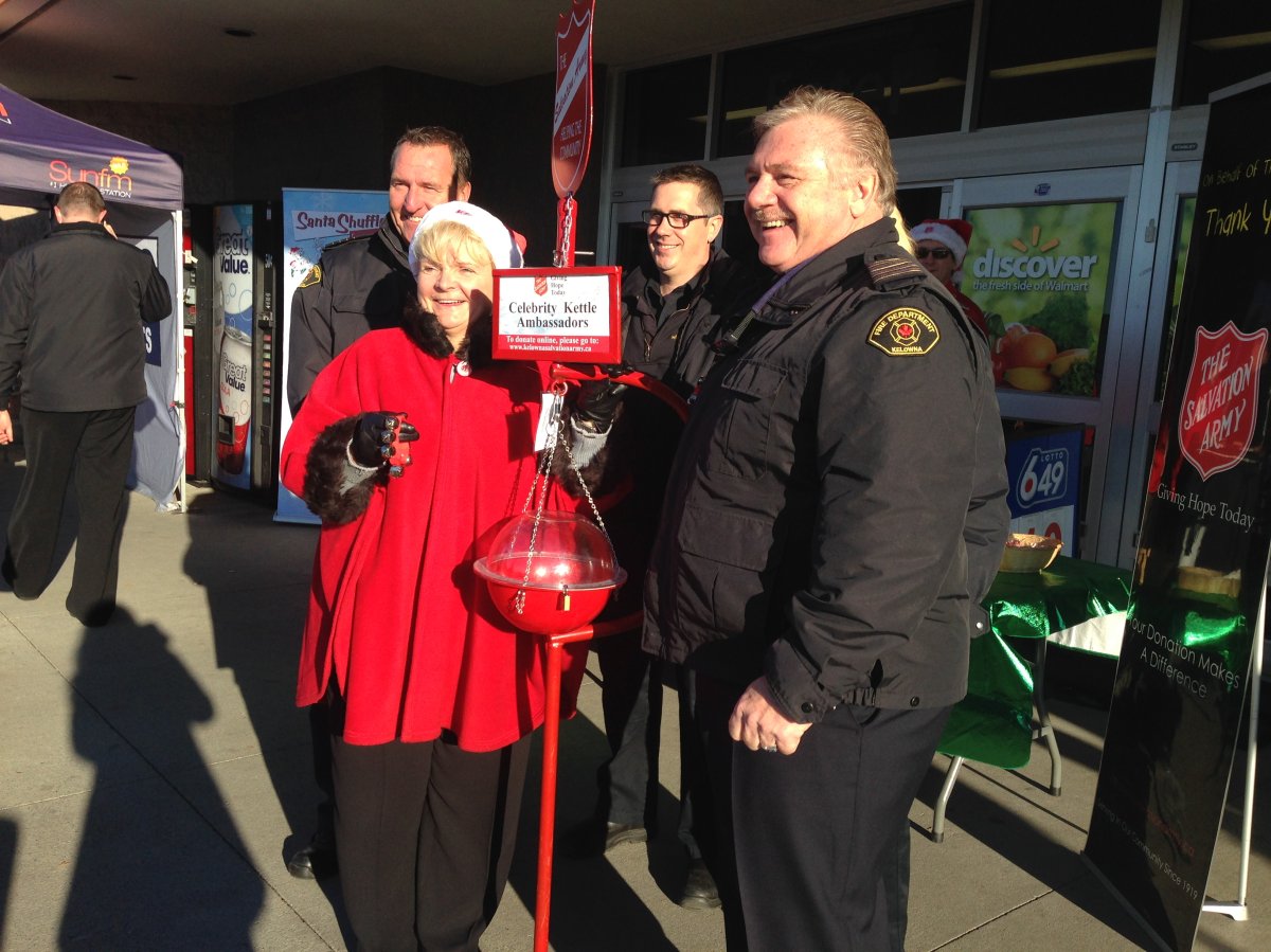 The Salvation Army's kettle campaign is now underway in the central Okanagan.