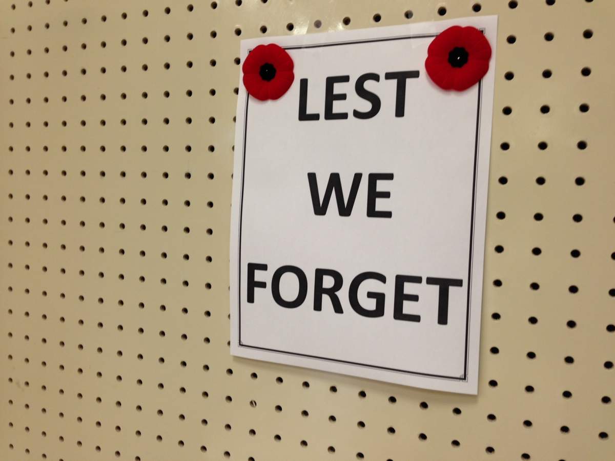 “I think too often we move too quickly and we need to remember and honour those who fought for our freedom,” one shopper told Global News.