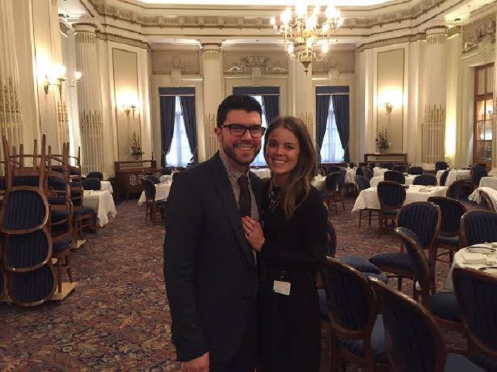 Matthew Schreindorfer and his wife Katia Luciani are high school sweethearts. They celebrated their tenth anniversary on Thursday, November 5, 2015.