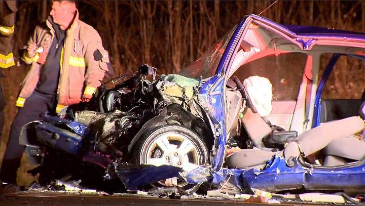 Two drivers had to be extricated from their vehicles after a head-on crash near Mohawk Racetrack in Milton.