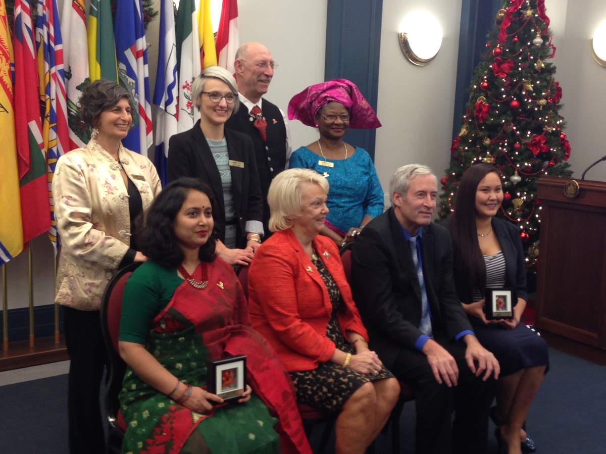 In attendance was Lieutenant Governor Vaughn Schofield, who watched as a special award was being handed out.