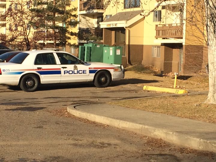 Police were called to an apartment in the area of 49 Street and 134 Avenue Saturday, Nov. 21, 2015.