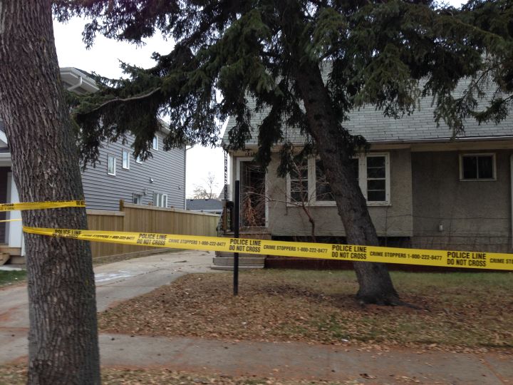 Police investigate a man's death following a fire at a home in the area of 121 Avenue and 123 Street.