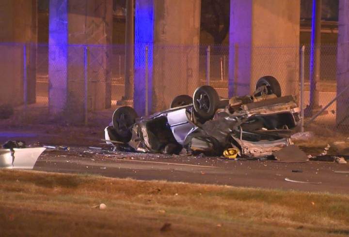 A man is in hospital after an accident on Highway 40, Tuesday, November 10, 2015.