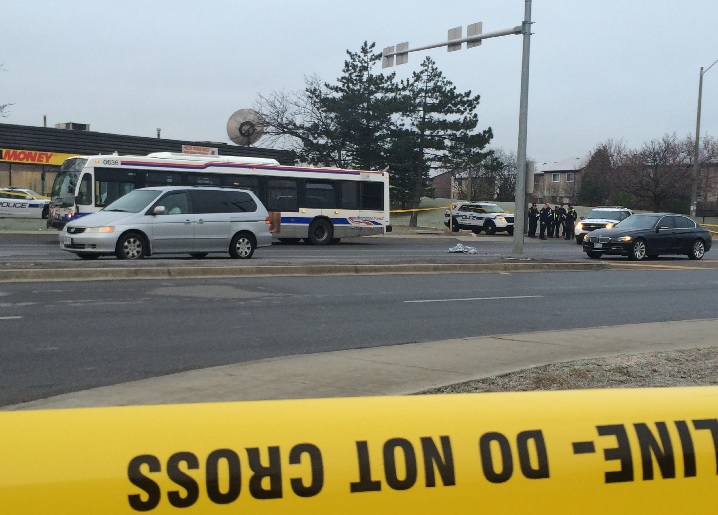 A male pedestrian was killed after a hit-and-run in Brampton on Nov. 25, 2014.