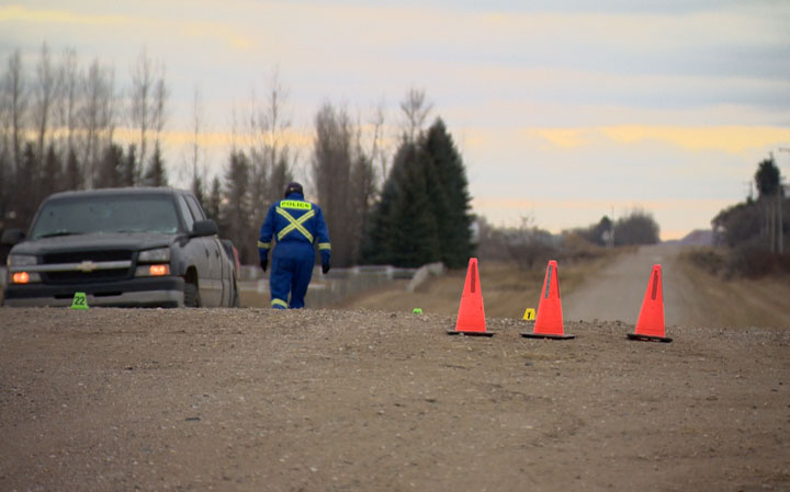 Emergency services were called to a fatal crash involving a jogger and a vehicle southwest of Saskatoon Monday afternoon.