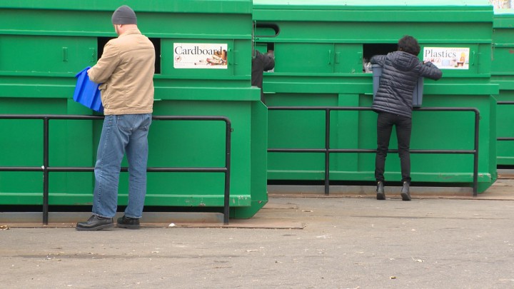 Lethbridge residents use waste management facility.