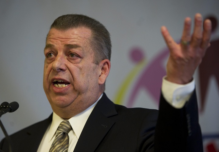 ETFO President Sam Hammond, seen here in a 2012 file photo, said the union won't respond to any threats, including a possible dock in teacher pay if an agreement isn't reached on Nov. 1.
