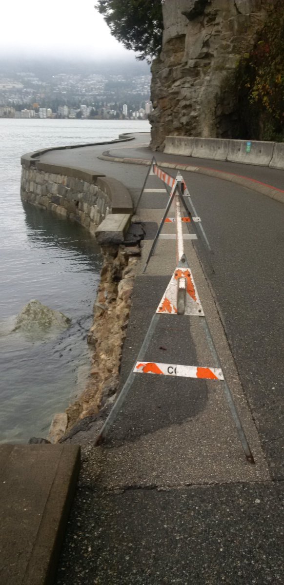 Stanley Park Seawall to remain closed for several weeks after storm damage - image
