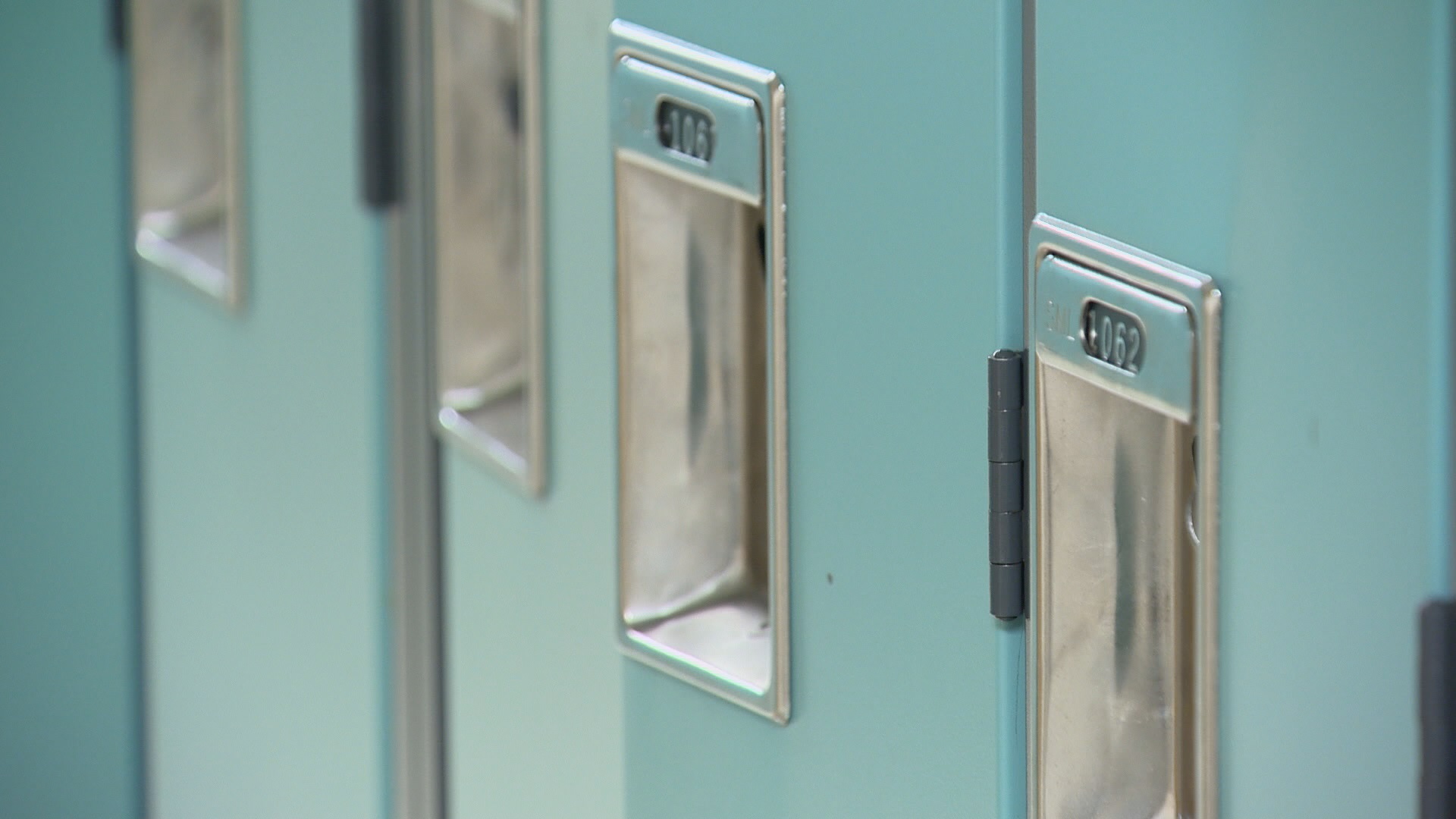 middle school lockers open