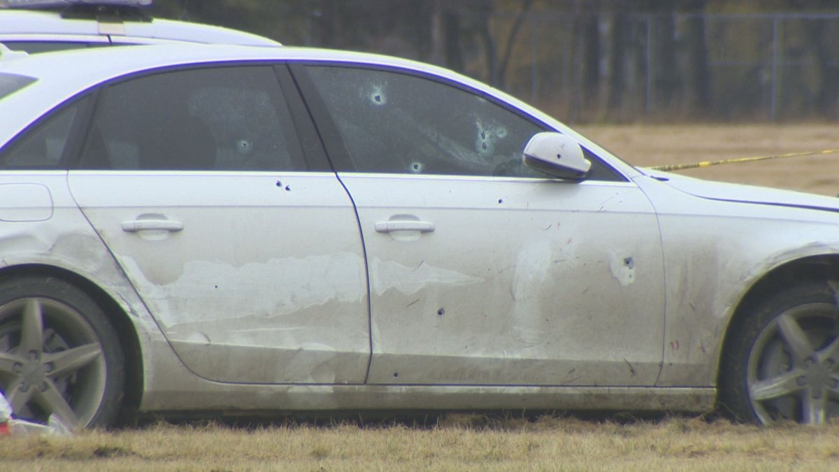 The aftermath of an officer involved shooting at the corner of Kenaston Blvd. and Grant Ave. 