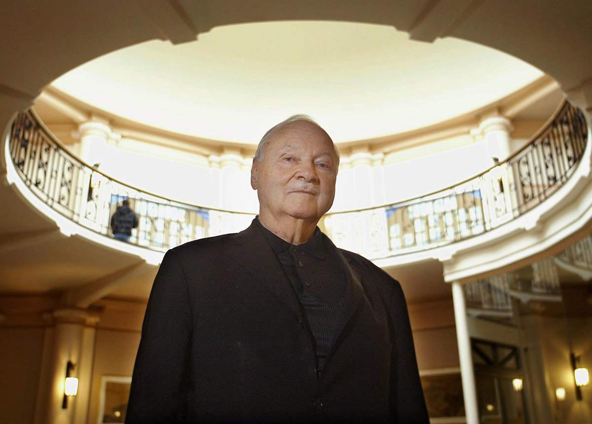 Maurice Strong, Special advisor to United Nations Secretary General Kofi Annan, poses for a photo in Ottawa Tuesday, Oct. 28, 2003. The head of the U.N.'s environmental agency says Strong, whose work helped lead to the landmark climate summit that begins in Paris on Monday, Nov. 30, 2015, has died. He was 86. 