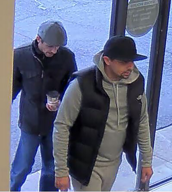 Police in Burlington, Ont. released this image of three suspects wanted in connection with the theft of a $1,500 stroller.