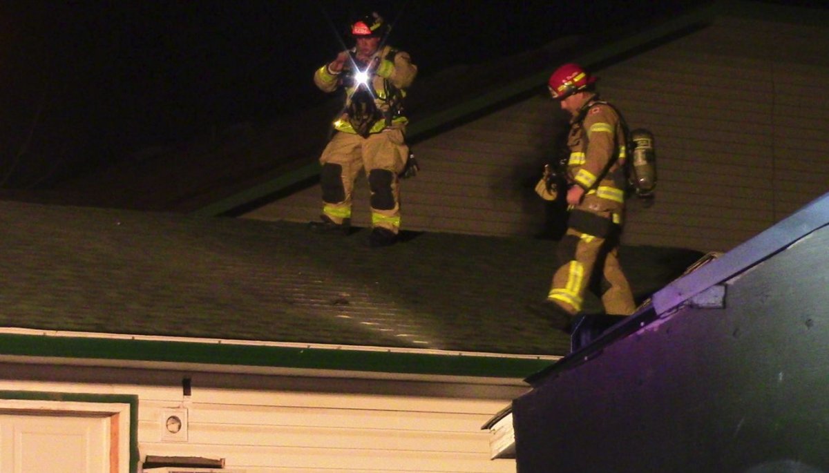 Crews responded to a garage fire on Calgary Avenue and Fairview Road in Penticton Sunday night. 