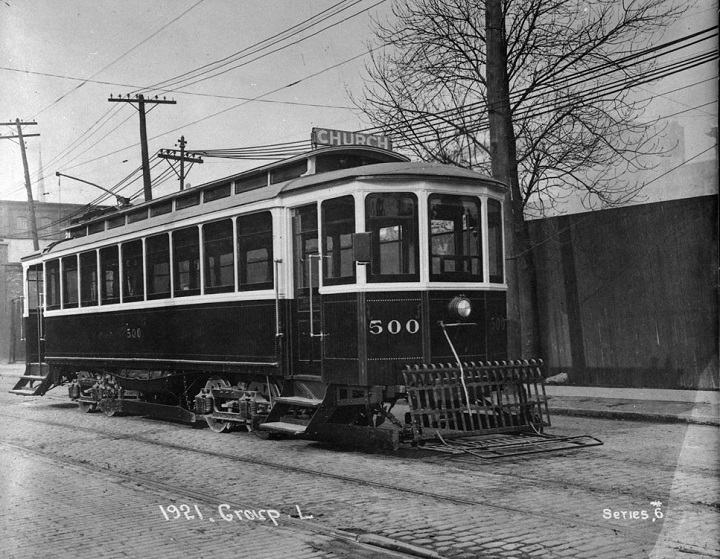 Riding a TTC streetcar in 1921 would cost three cents.