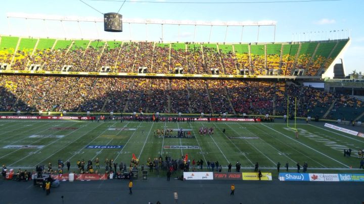 The Edmonton Eskimos and Calgary Stampeders play in the CFL West Division Final at Commonwealth Stadium Sunday, Nov. 22, 2015.