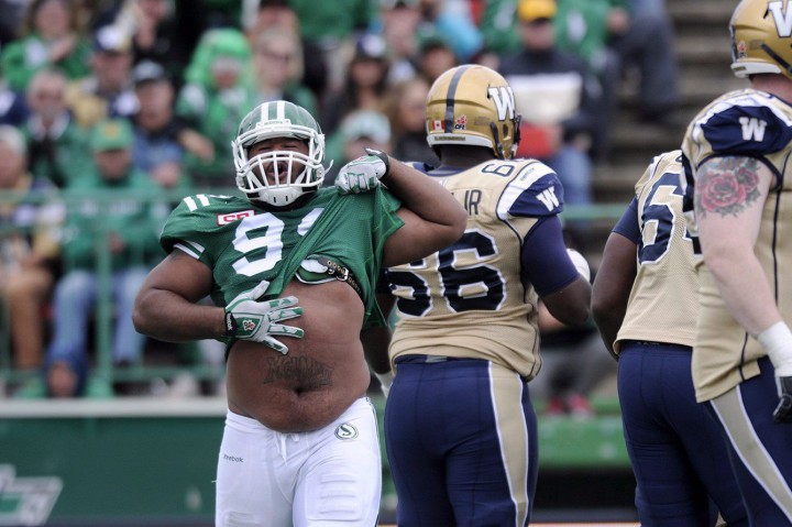 The Saskatchewan Roughriders continued to re-tool the organization on Friday sending international defensive lineman Andre Monroe to the Toronto Argonauts for the rights to international offensive lineman Jarriel King.