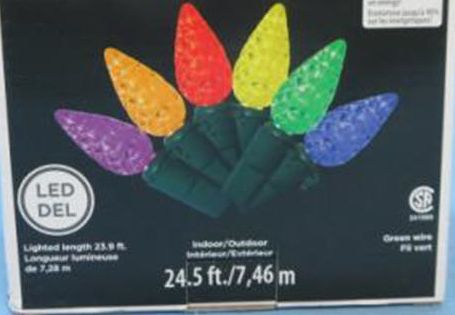 Health Canada said all seasonal lights manufactured by Taizhou Hongpeng Colour Lanterns "may pose a serious safety risk.".