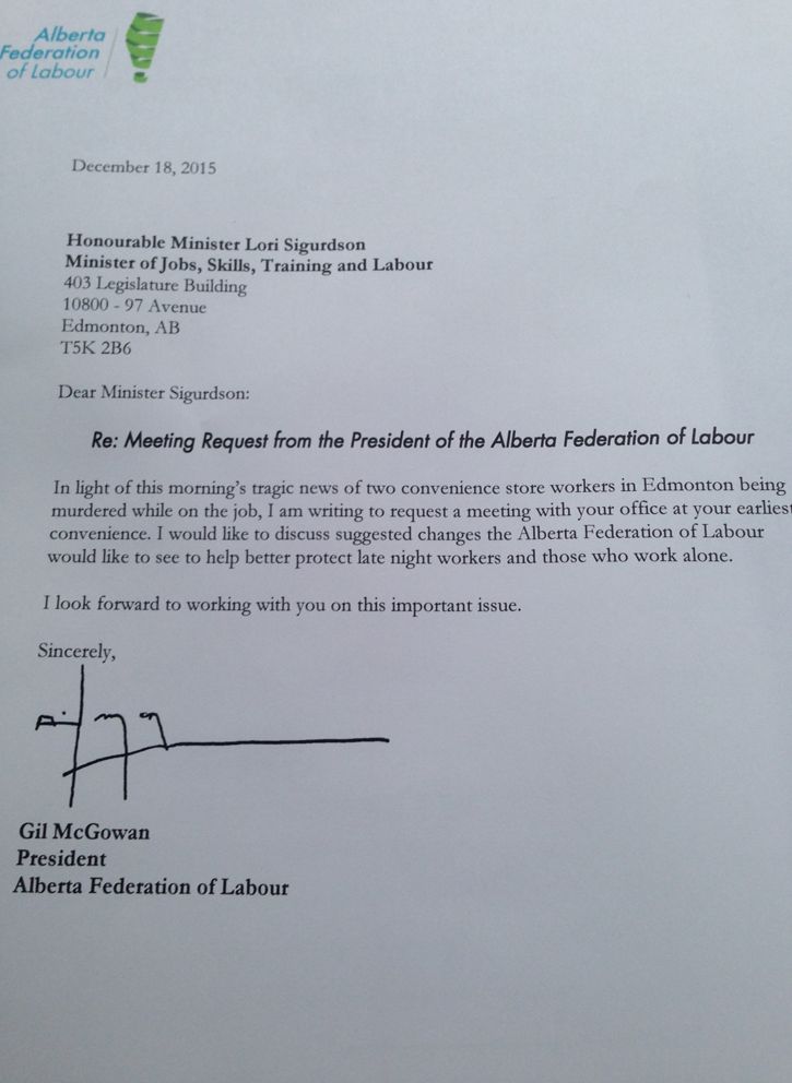 Alberta labour group calls for better safety for night workers following deadly shootings - image