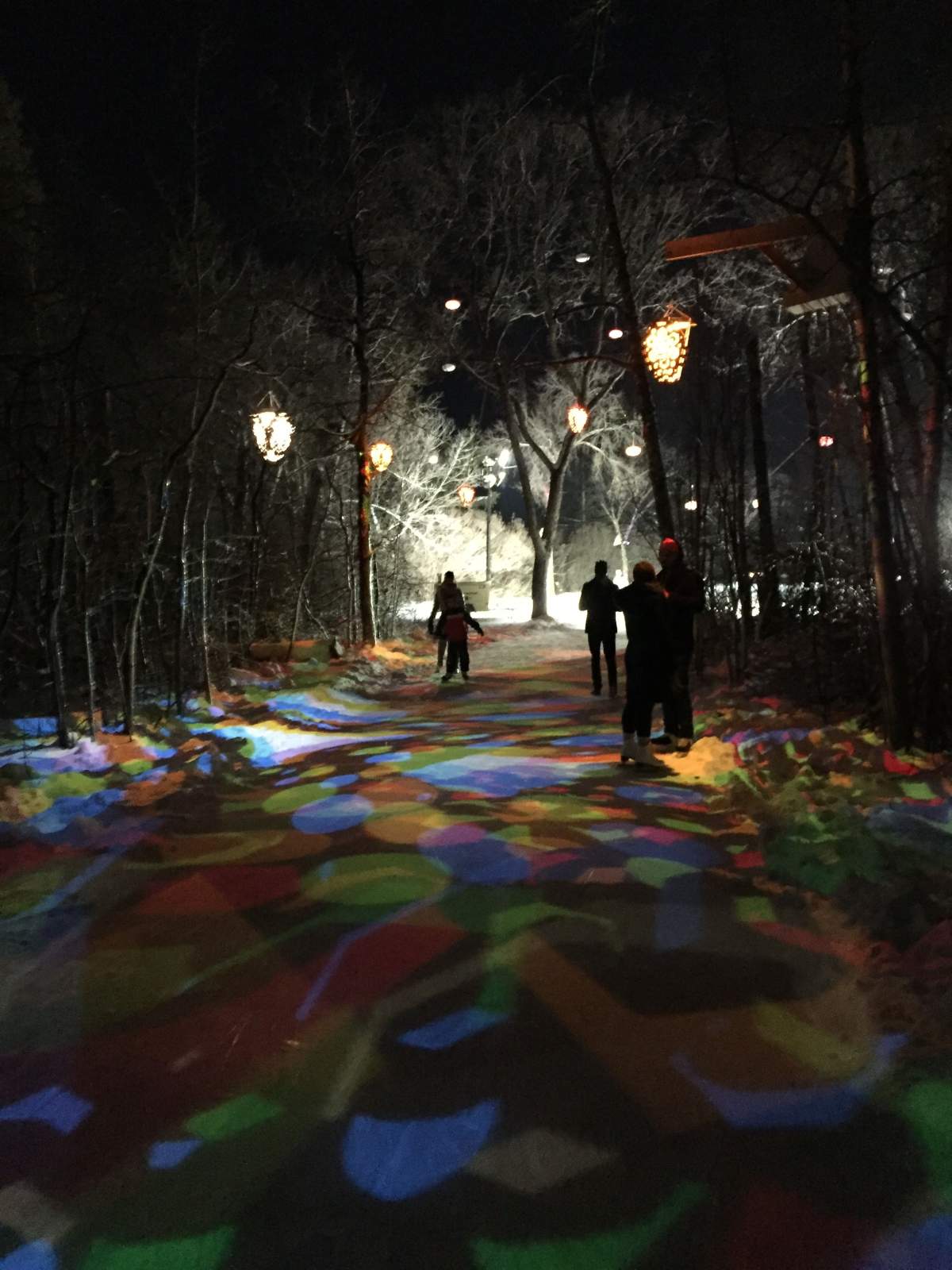 The new Freezeway skating path at Victoria Park, Edmonton. 