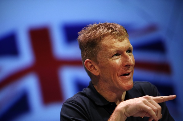British astronaut Tim Peake looks on during a press conference at the Science Museum in London on November 6, 2015. Peake is set to embark on a six-month mission to the International Space Station on December 15.