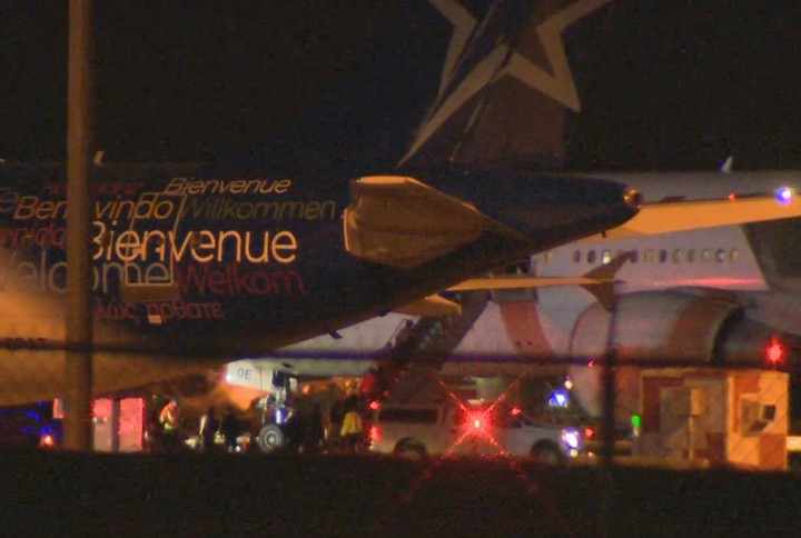 An Air France flight landed in Montreal after an anonymous threat, Tuesday, December 8, 2015.