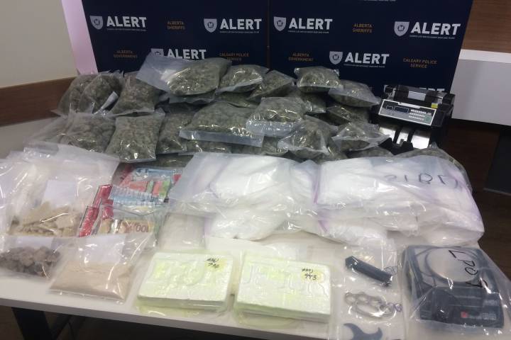 ALERT Edmonton seized $850,000 in drugs from southeast homes, Wednesday, April 22, 2015.