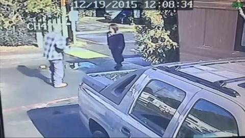 Caught on camera: woman throws dog by collar at ex-boyfriend during argument - image