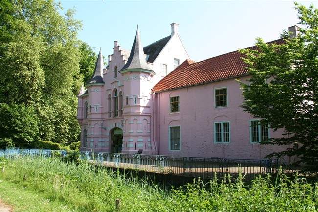 A pink castle in a former theme park in the Netherlands is among the unique places that Europe's so-called property guardians can call home.