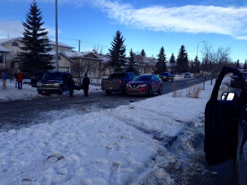 Three people taken to hospital following crash on Country Hills Blvd ...