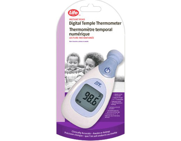 Shoppers Drug Mart is recalling Life brand Instant Read Digital Temple Thermometers due to some devices displaying temperatures lower than actual body temperatures.