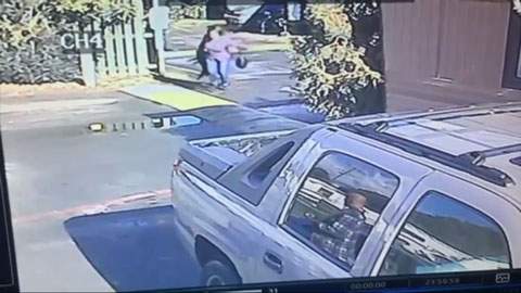 Caught on camera: woman throws dog by collar at ex-boyfriend during argument - image