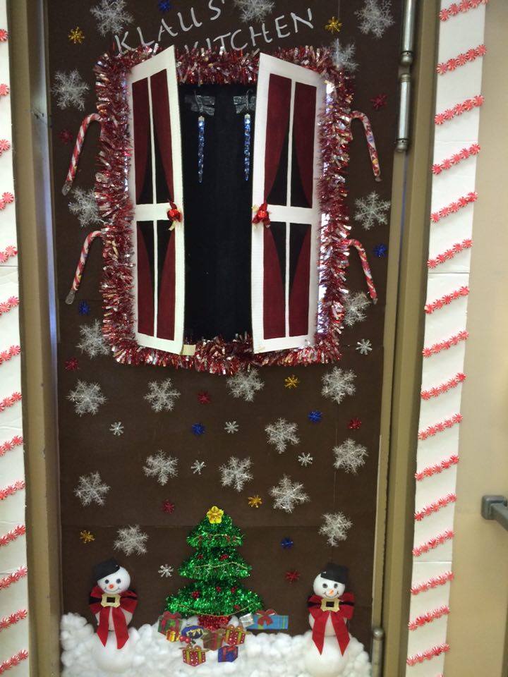 An entry for this year’s door war at Porteous Lodge.