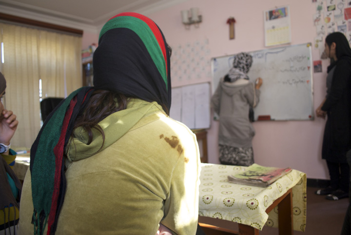 There are literacy classes, computer classes, and life skills training for the women living in the shelter.