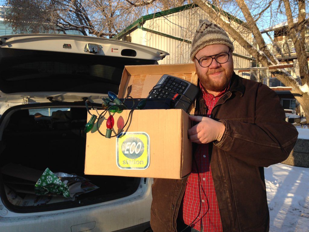 Christmas lights and old electronics should be taken to the Eco Station, says the City of Edmonton.