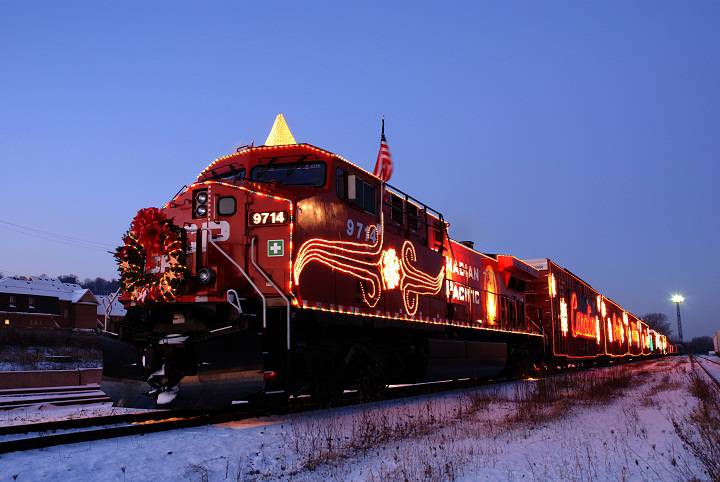 CP Holiday Train will roll into Winnipeg at 9:15 p.m. Friday. 