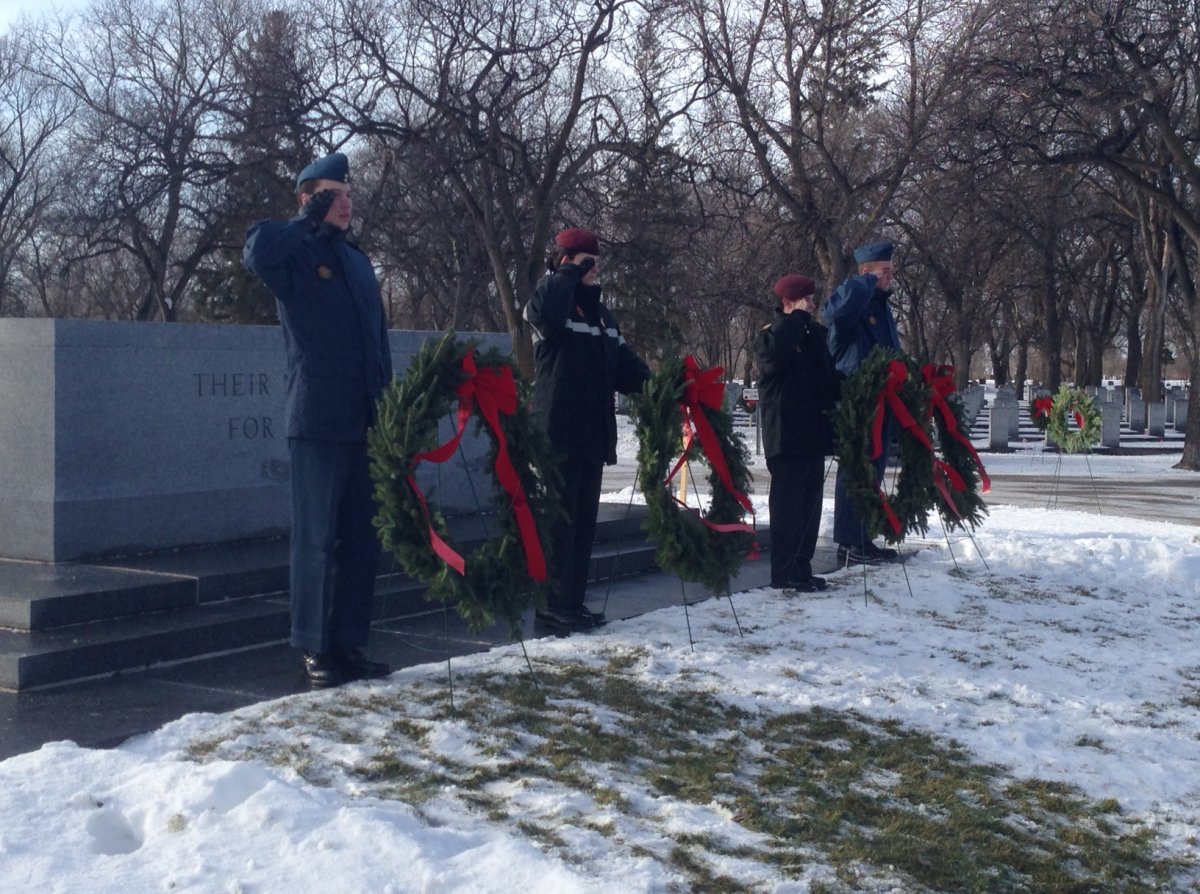 Wreaths Across Canada, an event honouring military members was held at Brookside Cemetery. December 6, 2015.