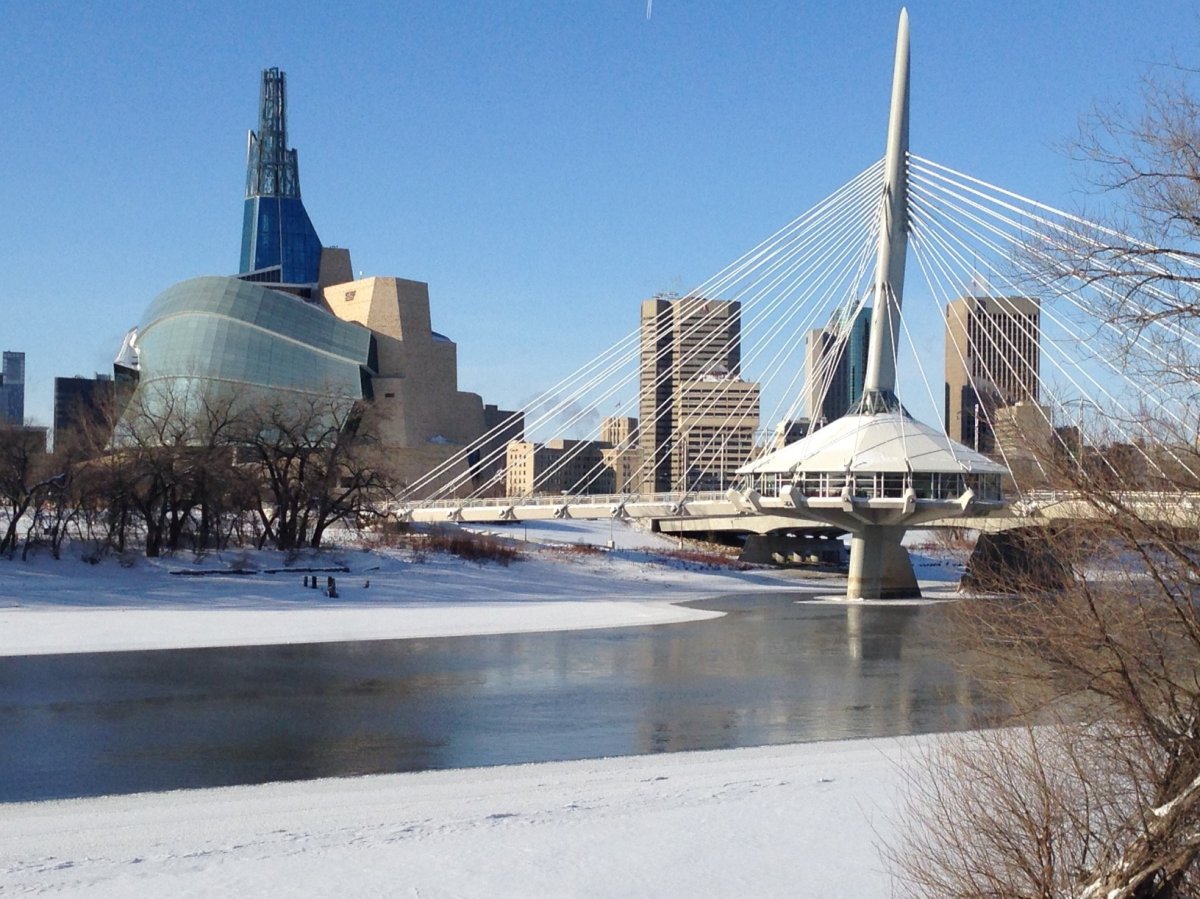 A sunny bit chilly day in Winnipeg.