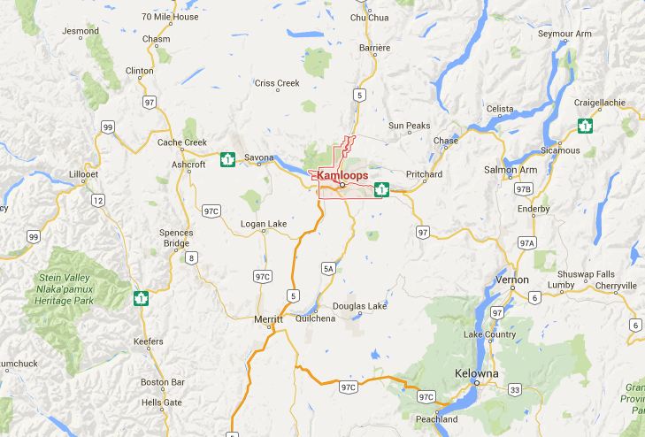 An earthquake was recorded near Kamloops early Wednesday morning.