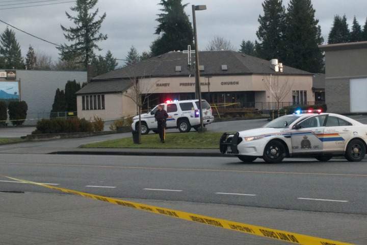Police have cordoned off an area in Maple Ridge on Dec. 19, 2015.