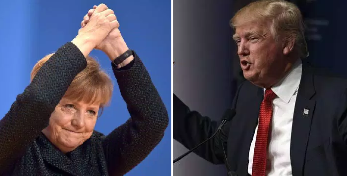 Speaking at a campaign event in Ohio Monday night, Donald Trump called Germany’s immigration policy a “disaster,” and compared Hillary Clinton to the country's Chancellor, Angela Merkel.