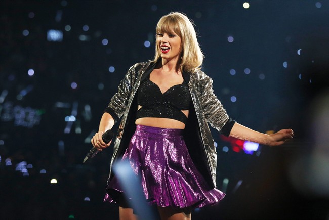 Taylor Swift performs during the "1989" world tour at Staples Center in Los Angeles. Swift is releasing a live concert special on Dec. 20, from her star-studded "1989 World Tour" exclusively on Apple Music.