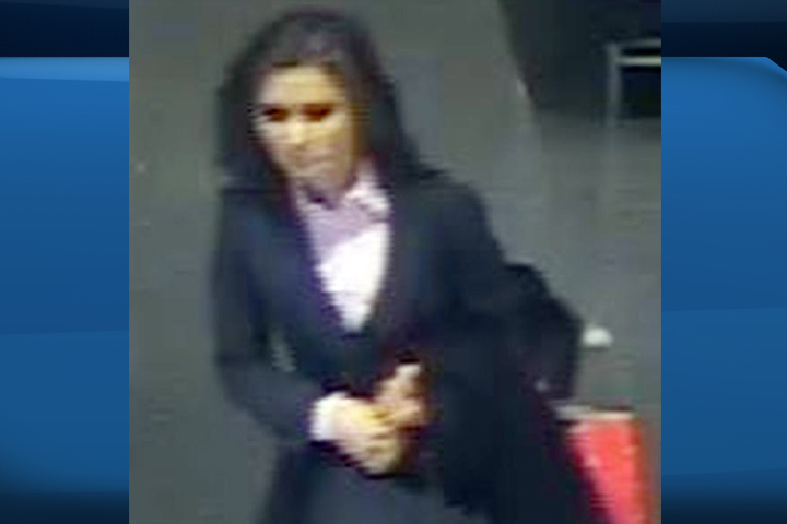 Police say this woman stabbed a person 'without provocation' in a drugstore near Wellington and Bat streets Friday.