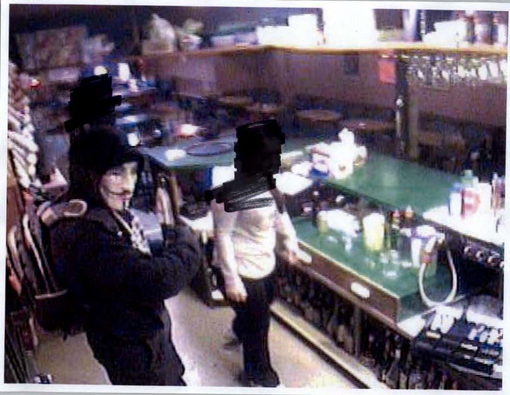RCMP are searching for suspects following an armed robbery at the Eckville Hotel bar on Dec. 6, 2015. 