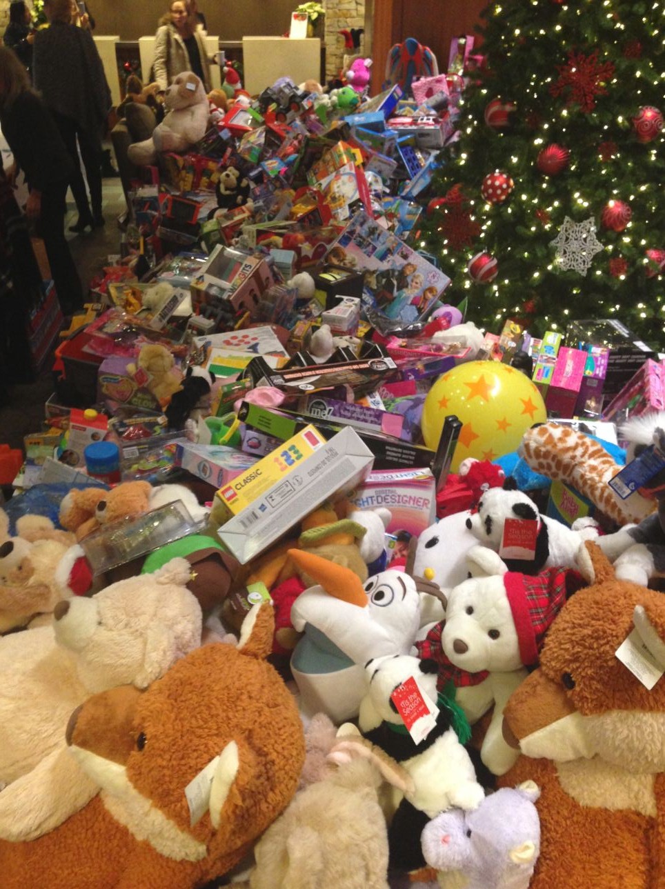 A record number of toys were donated at the Salvation Army's Tiny Tim Toy Breakfast in Kelowna on Thursday. 