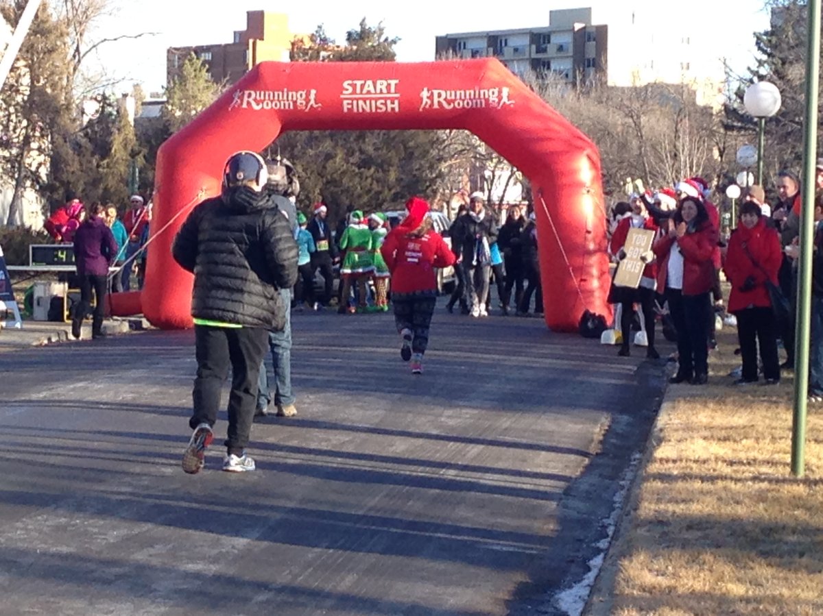 Over 300 runners took part in the Salvation Army's Santa Shuffle Saturday morning.