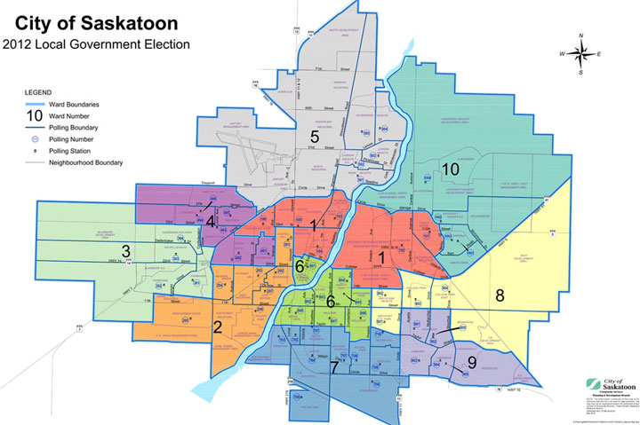 A growing population means the City of Saskatoon has to redraw its ward boundaries before the next municipal election.